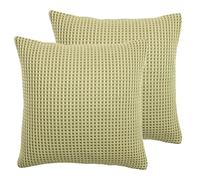 furn. Rowan Polyester Filled Cushions (Twin Pack), Natural, 45 x 45cm