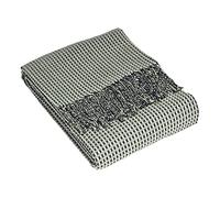 furn. Rowan Throw, Woven Waffle Design, Acrylic, Charcoal