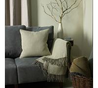 Furn Rowan Waffle Knitted Cushion In Natural Natural