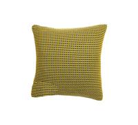 Furn Rowan Waffle Knitted Cushion In Yellow Yellow 45cm x 45cm