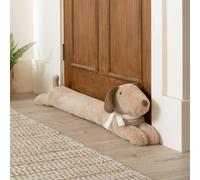 Furn Samson Faux Fur Dog Draught Excluder In Beige Beige