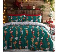 Furn. Santas Workshop Toddler Duvet Set, Green