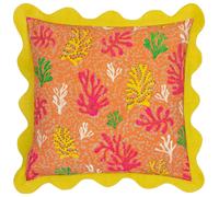Furn Scalloped Coral Cushion Cover - Citronelle - 50cm x 50cm - Citronelle - 100% Polyester