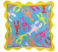 Furn Scalloped Crustaceans Cushion Cover - Aqua/Green - Aqua/Green - 50cm x 50cm