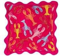 Furn Scalloped Crustaceans Cushion Cover - Pink - Pink - 50cm x 50cm