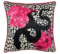 furn. Serpentine Cushion Cover, Polyester, Pink/Charcoal