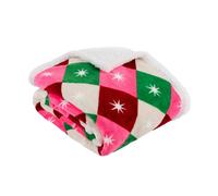Furn Sherpa Fleece Star Throw - Multicoloured - 140cm x 180cm - Multicoloured - 100% Polyester