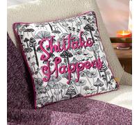 furn. Shiitake Piped Velvet Polyester Filled Cushion
