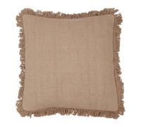 Furn. Sienna 100% Cotton Fringed Polyester Filled Cushion