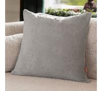 Furn. Snowflakes Faux Fur Polyester Filled Cushion , 50Cm X 50Cm, Grey