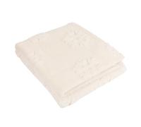 furn. Snowflakes Throw - Heavyweight Festive Winter Velvet Jacquard Blanket (Snow White - 150x200cm)
