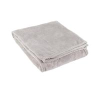 furn. Snowflakes Throw - Winter Snowflake Embossed Flannel Fleece Blanket (Grey - 140x180cm)