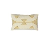 Furn Sonny Stitched Kilim Loom Woven Cushion in Yellow | Size: 30 cm x 50 cm Furn Yellow 30 cm x 50 cm
