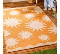 Furn Summer Solstice Indoor/Outdoor Rug in Orange | Size: 120 cm x 180 cm Furn Orange 120 cm x 180 cm