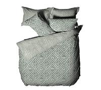 furn. Tanza Duvet Cover and Pillowcase Set, Sage, Double