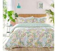 Furn Taormina Floral Duvet Cover Set - Multicoloured - King - Multicoloured - 50% Cotton/50% Polyester