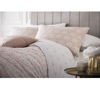 Tessellate Geometric Duvet Cover Set Furn Pink King