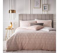 Furn Tessellate Geometric Duvet Cover Set In Pink Pink King