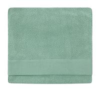 furn. Textured Bath Sheet, Cotton, Smoke Green,90 x 150cm
