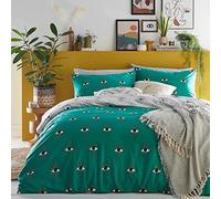 furn. Theia Duvet Cover Set, Polycotton, Jade, 230 x 220 cm
