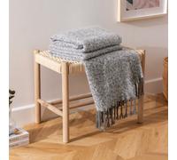 Furn Weaver Herringbone Throw-Acrylic-Grey-130cm x 180cm, Acrylic, Grey, 130cm x 180cm (51" x 71" inches)