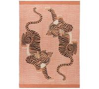 Furn Tibetan Tiger Coral Outdoor Washable Rug