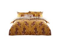 furn. Tibetan Tiger Duvet Cover Set - King - Mustard