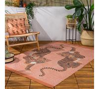 Furn Rug Tibetan Tiger Washable Indoor/Outdoor UV & Weatherproof Coral 120x170 cm