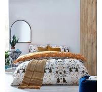 Furn Tiger Fish Botanical Duvet Cover Set - Multicoloured - King - Multicoloured - 50% Cotton/50% Polyester