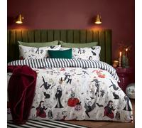Furn Trick or Treat Reversible Halloween Duvet Cover Set