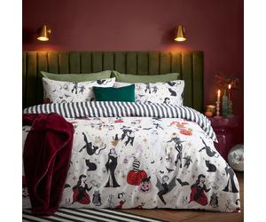 Furn Trick or Treat Reversible Halloween Duvet Cover Set