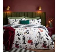 furn. Trick Or Treat Duvet Cover Set (Monochrome - King)