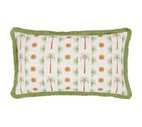 furn. Tropicala Palm Printed Polyester Filled Cushion - Multicolour - 30x50cm