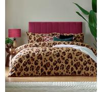 furn. True Leopard Printed Duvet Set - King - Multicolour