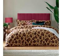 Furn. True Leopard Printed King Duvet Cover Set Multicolour, Multi