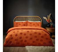 Furn Tufted Cotton Pumpkin Duvet Cover Set - Spice - Spice - Double