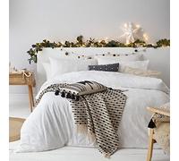 furn. Tufted Tree Duvet Cover Set (Snow - King)