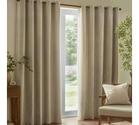 Furn Ultimate Faux Suede Eyelets Blackout Curtains - Cinnamon - 229cm x 137cm - Cinnamon - 100% Polyester
