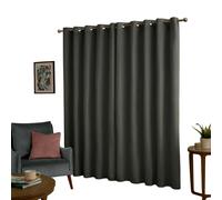 Furn Ultimate Velvet Blackout Curtains - Charcoal - 229cm x 137cm - Charcoal - 100% Polyester