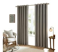 Furn Ultimate Velvet Blackout Curtains - Silver - 229cm x 183cm - Silver - 100% Polyester