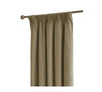 Furn Ultimate Velvet Eyelet Curtains - Mocha - 168cm x 137cm - Mocha - 100% Polyester