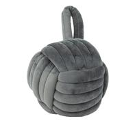 Furn Velvet Knotted Door Stopper - Charcoal - Charcoal