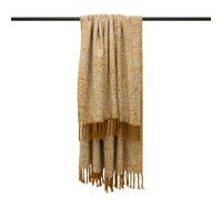 Furn Weaver Throw with Herringbone Design - Gold - Gold - One Size