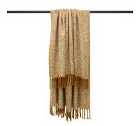 Furn Weaver Throw with Herringbone Design - Gold - One Size - Gold - 100% Acrylic