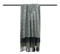 Furn Weaver Throw with Herringbone Design - Navy - One Size - Navy - 100% Acrylic
