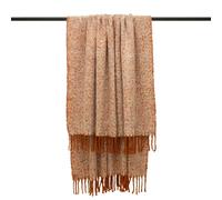 Furn Weaver Throw with Herringbone Design - Rust - One Size - Rust - 100% Acrylic