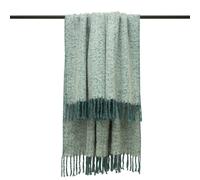Furn Weaver Throw with Herringbone Design - Teal - One Size - Teal - 100% Acrylic