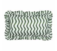Furn Wiggly Stripe Green Outdoor Cushion