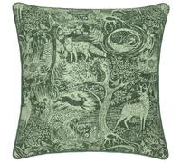 furn. Winter Woods Animal Chenille Cushion Cover, Emerald