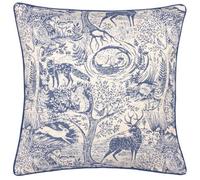 Furn. Winter Woods Animal Chenille Feather Rich Cushion